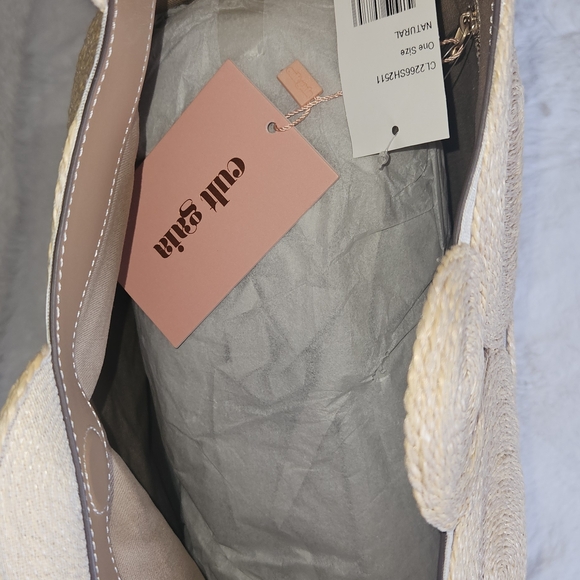 Cult Gaia Tan Woven Clutch - Picture 8 of 9